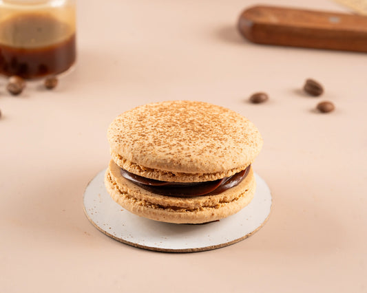 Coffee Caramel Macron Cakes