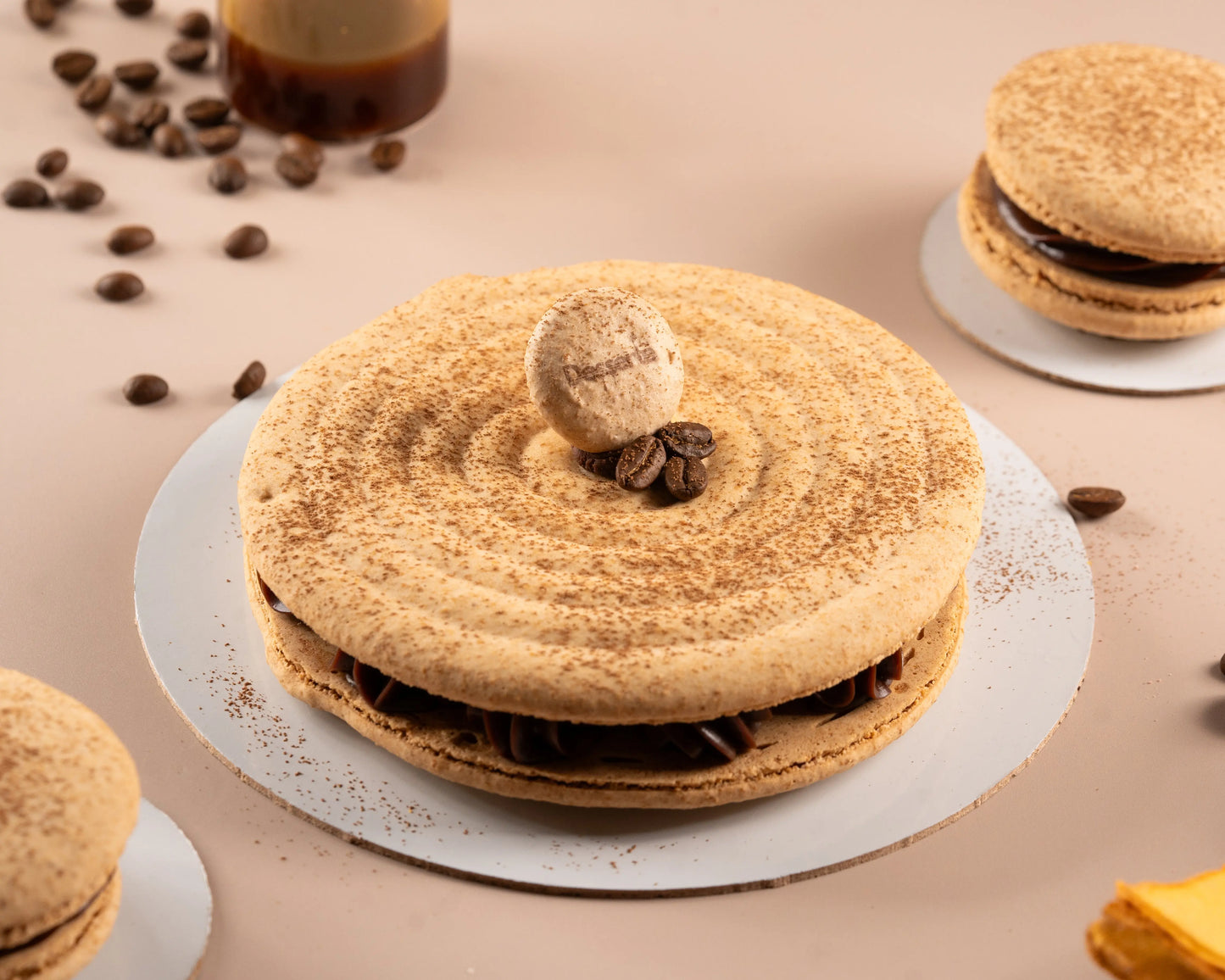 Coffee Caramel Macron Cakes