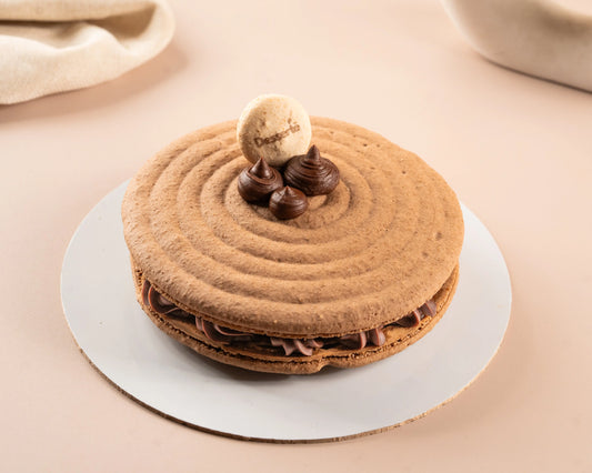Belgian Chocolate Macaron Cake