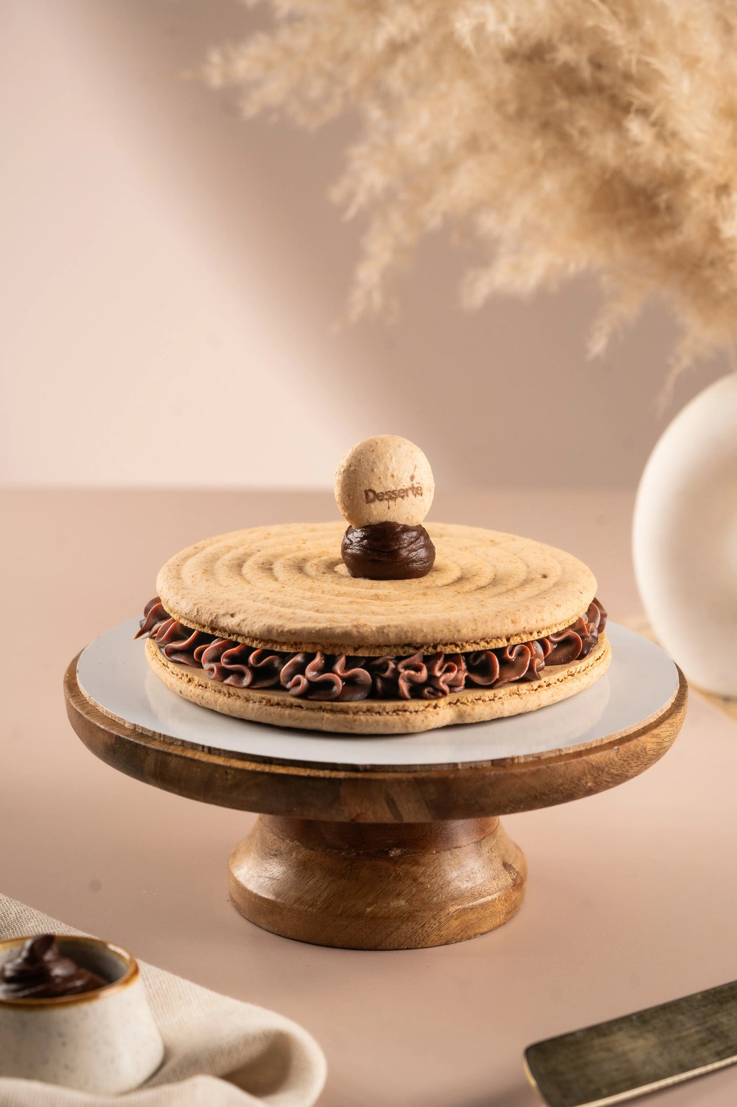 Nutella Macaron Cake