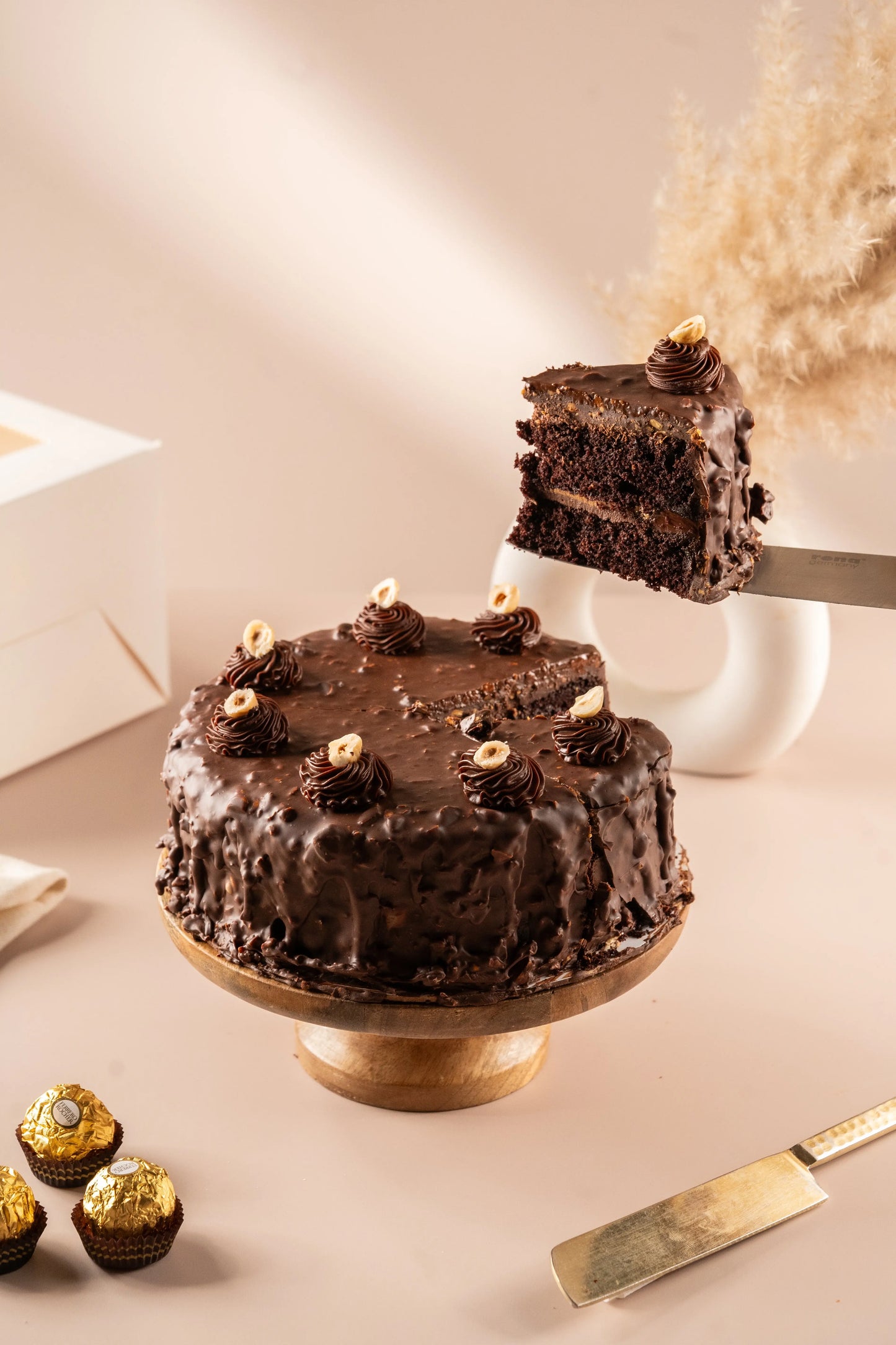 Hazelnut Praline Cake